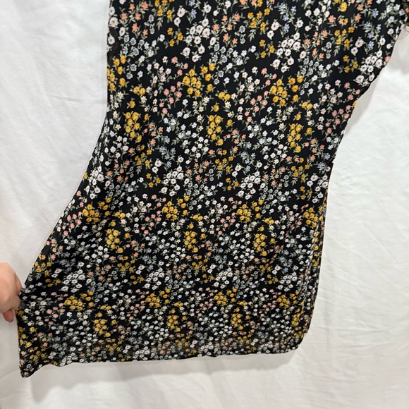 Ultra Flirt Mesh Floral Mini Dress XL Sheer Layered Y2K Indie Grunge Babydoll - Picture 11 of 14